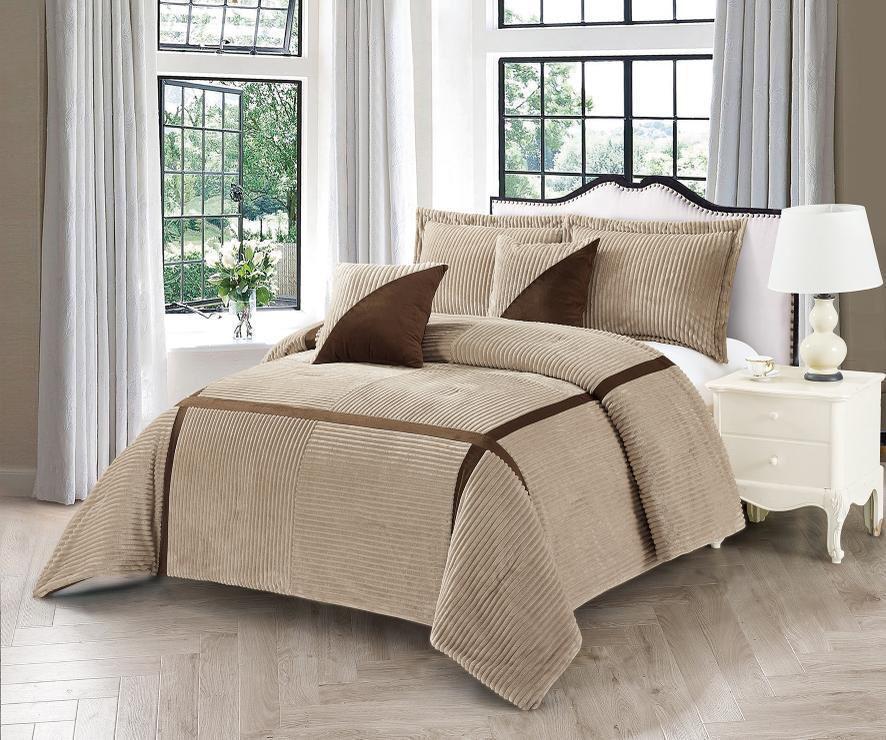 Edredón Beige Striado